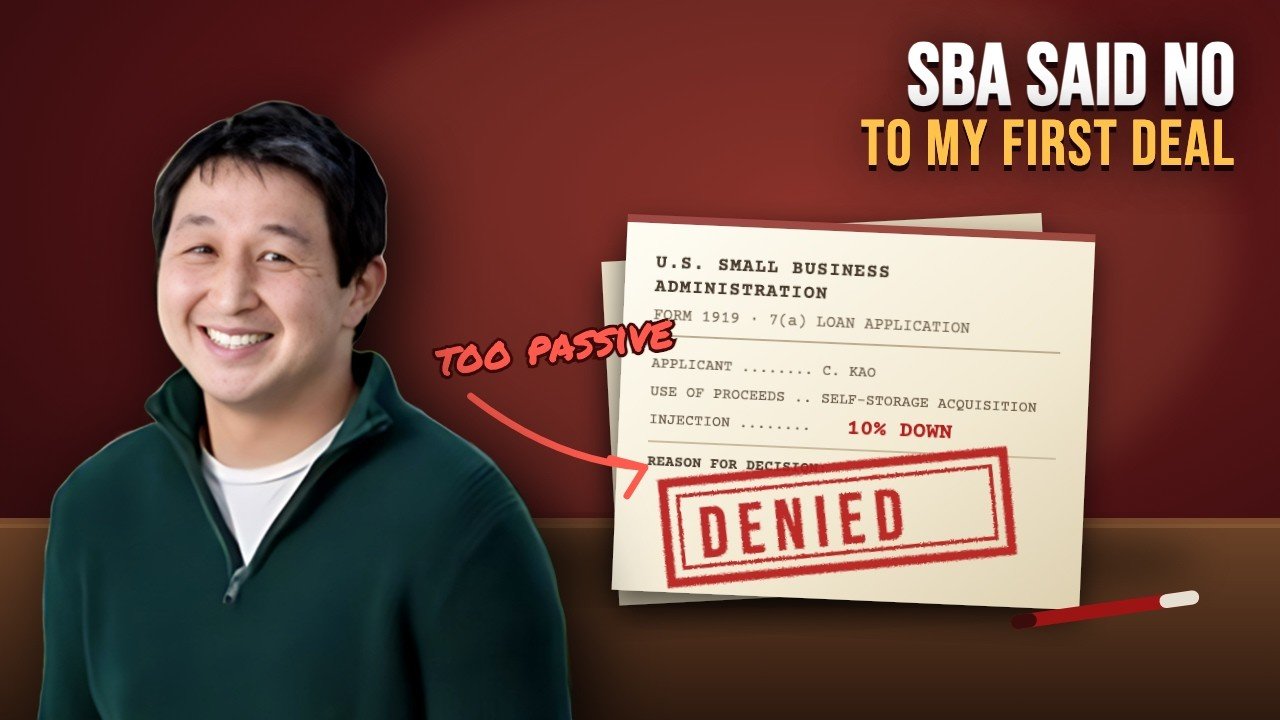 Thumbnail: SBA Denied My First Storage Deal For Being Too Passive